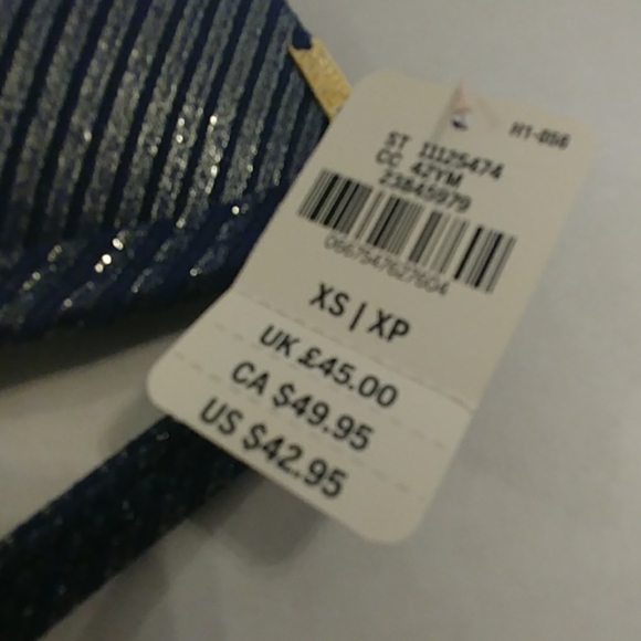 PINK Victoria's Secret Sparkly Blue Bikini ๐ Top - Picture 6 of 8